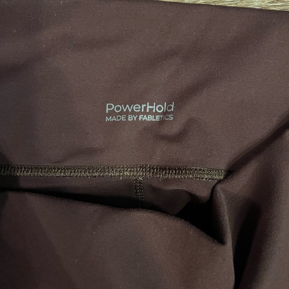 Fabletics | On-The-Go PowerHold® High-Waisted Legging in Cacao/Quicksand Size XL - Picture 7 of 7